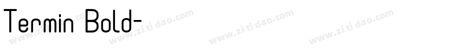 Termin Bold字体转换